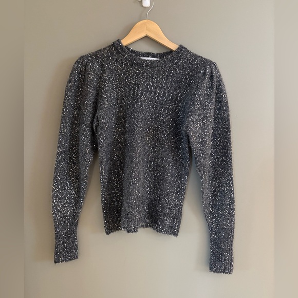 Frame Sequins Puff Sleeve Sweater - Picture 3 of 6